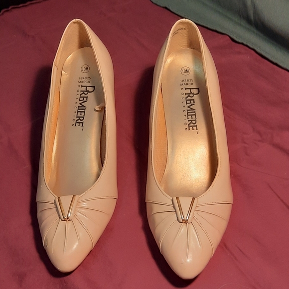 Premiere Collection Shoes Premiere Collection Marcie Cream Color